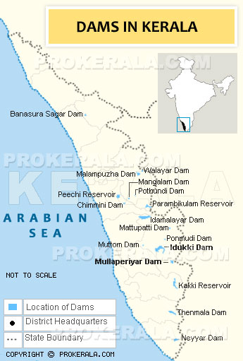 Kerala Dams, Dams in Kerala