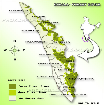 Kerala Forest Map