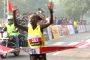 Kenya’s Mary Keitany won the women’s race in the Airtel Delhi Half Marathon , clocking a new record of 66 min:54 sec.,in New Delhi on Sunday.
