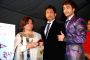 Shekhar Suman and Adhyayan Suman on ramp at the Luxurion show at Grand Hyatt.