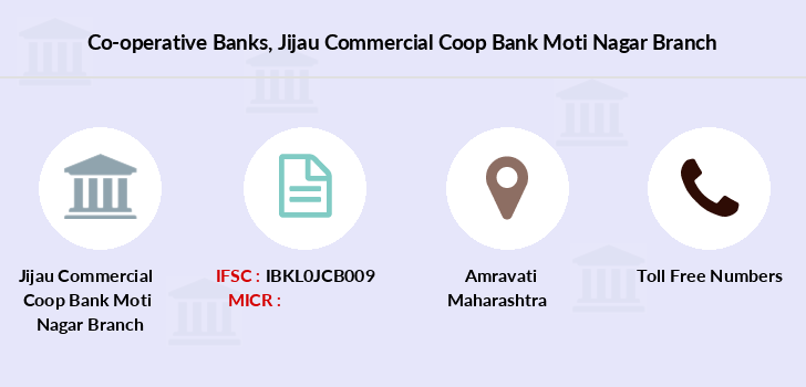 Co operative Banks Jijau Commercial Coop Bank Moti Nagar IFSC Code 