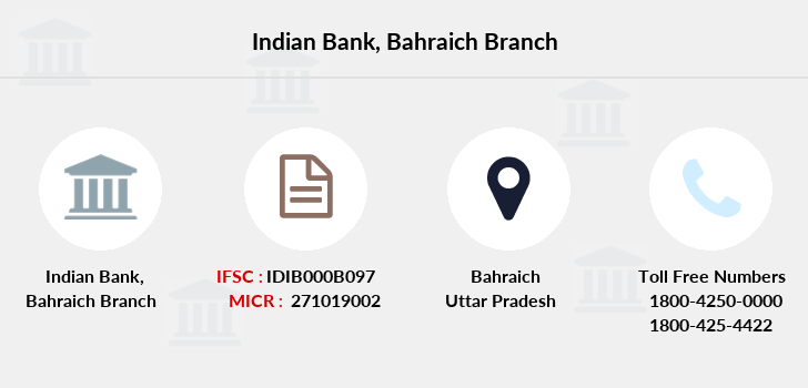 Indian Bank Bahraich IFSC Code IDIB000B097