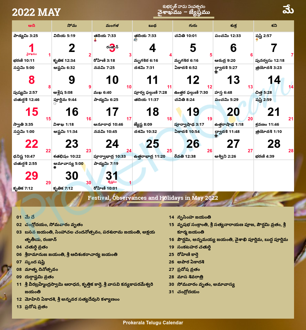 Telugu Calendar May 2022 2022 Telugu Calendar May 2022 2022