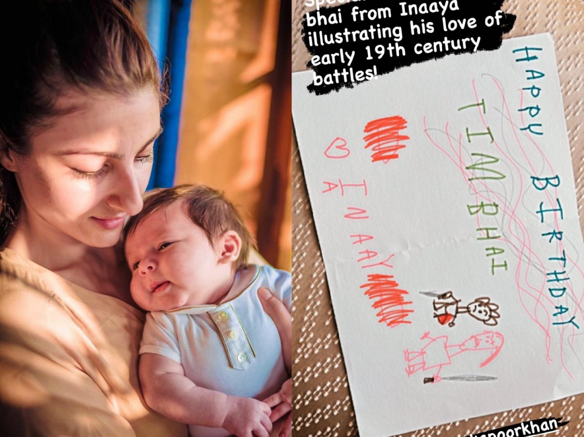 Kareena Kapoor is heartbroken, reacts to Soha Ali Khan's post for Taimur; Inaaya sends handmade card to 'Tim Bhai' - Vimarsana News