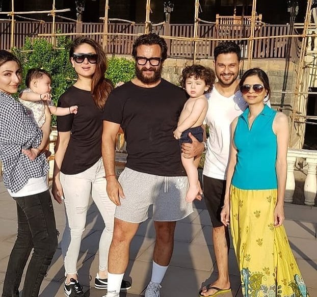 Saba Ali Khan shares an unseen pic of Saif-Kareena, Soha-Kunal with Inaaya and Taimur - Vimarsana News