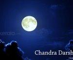 Rituals during Chandra Darshan: