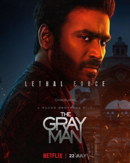 Dhanush unveils his first look from The Gray Man - Vimarsana News