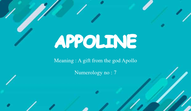 Appoline Name Meaning