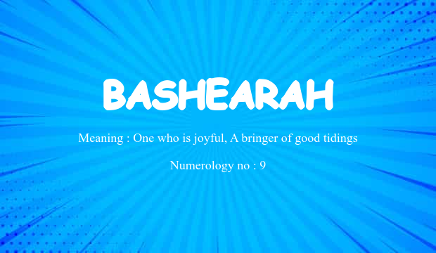 Bashearah Name Meaning