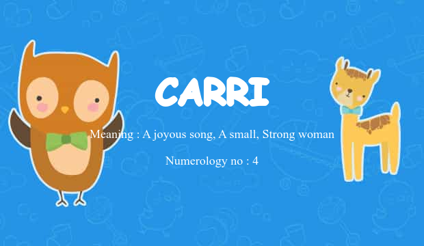 Cari Name Carri Name Meaning