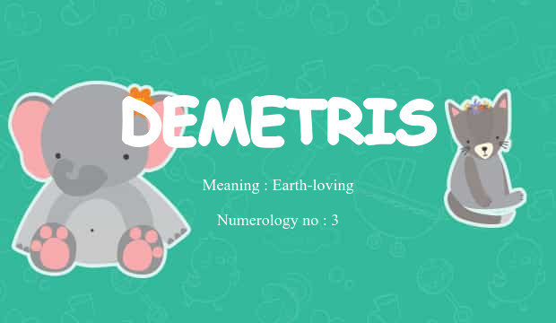 Demetry Demetris Name Meaning