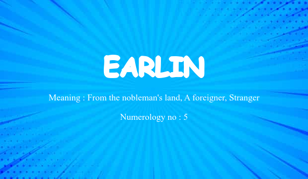 Earlin Name Meaning
