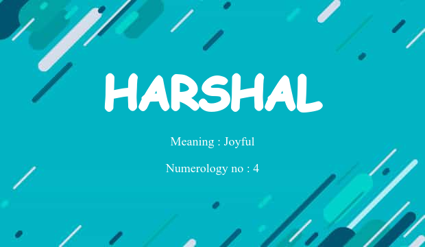 Harshal Name Meaning