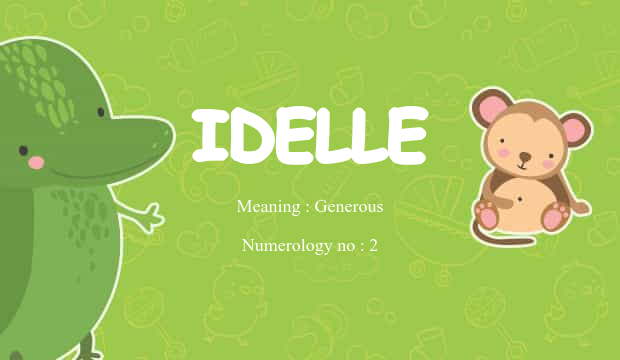 Idelle Name Meaning