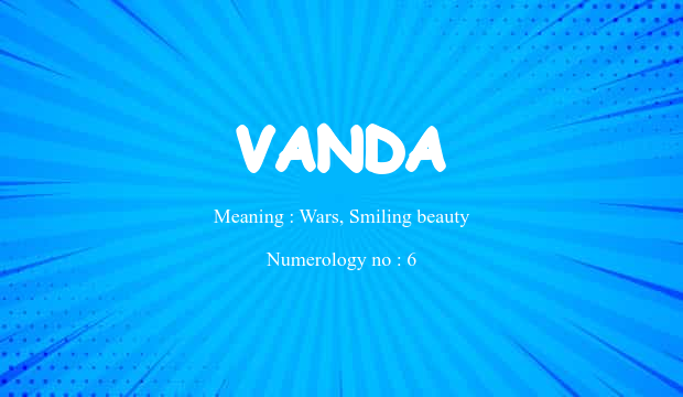 Vanda Name Vanda Name Meaning