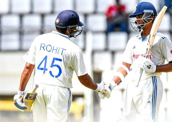 1st Test: Jaiswal, Rohit hit centuries as India dominate West Indies; lead by 162 runs - Vimarsana News