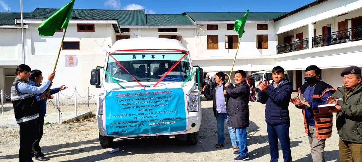 First-ever bus service in Arunachal border area flagged off - Vimarsana News