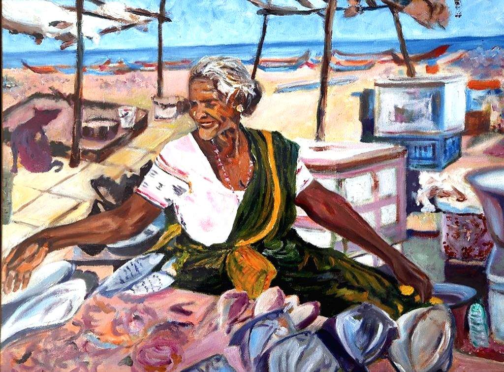 Book of 71 paintings reveal miseries and power of women engaged in fisheries - Vimarsana News