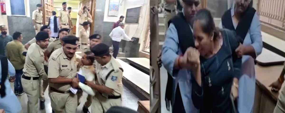 Surat AAP corporator bites security guard - Vimarsana News
