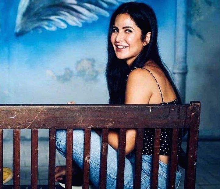 Katrina Kaif rocks in this faded denim dress