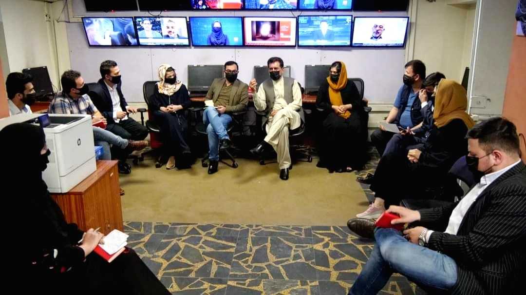 Afghan male newsreaders wear masks to protest Taliban order for women counterparts - Vimarsana News