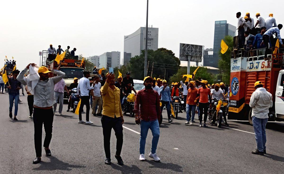 Ahir regiment protest: Traffic congestion witnessed on Delhi-Jaipur E-way - Vimarsana News