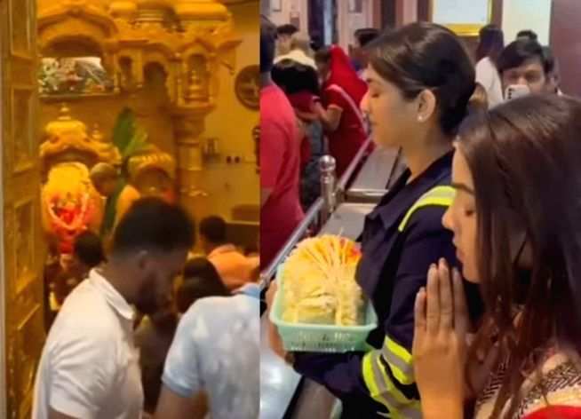 Amandeep, Srishti seek blessings at Siddhivinayak Temple - Vimarsana News