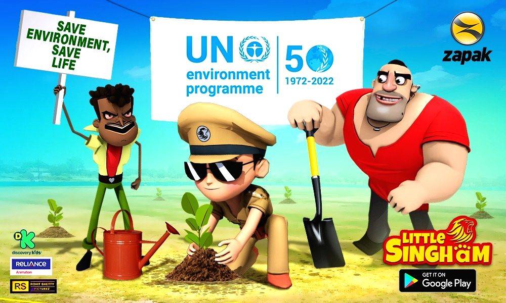 Reliance Games, Little Singham join UNEP to take on scourge of plastic pollution - Vimarsana News