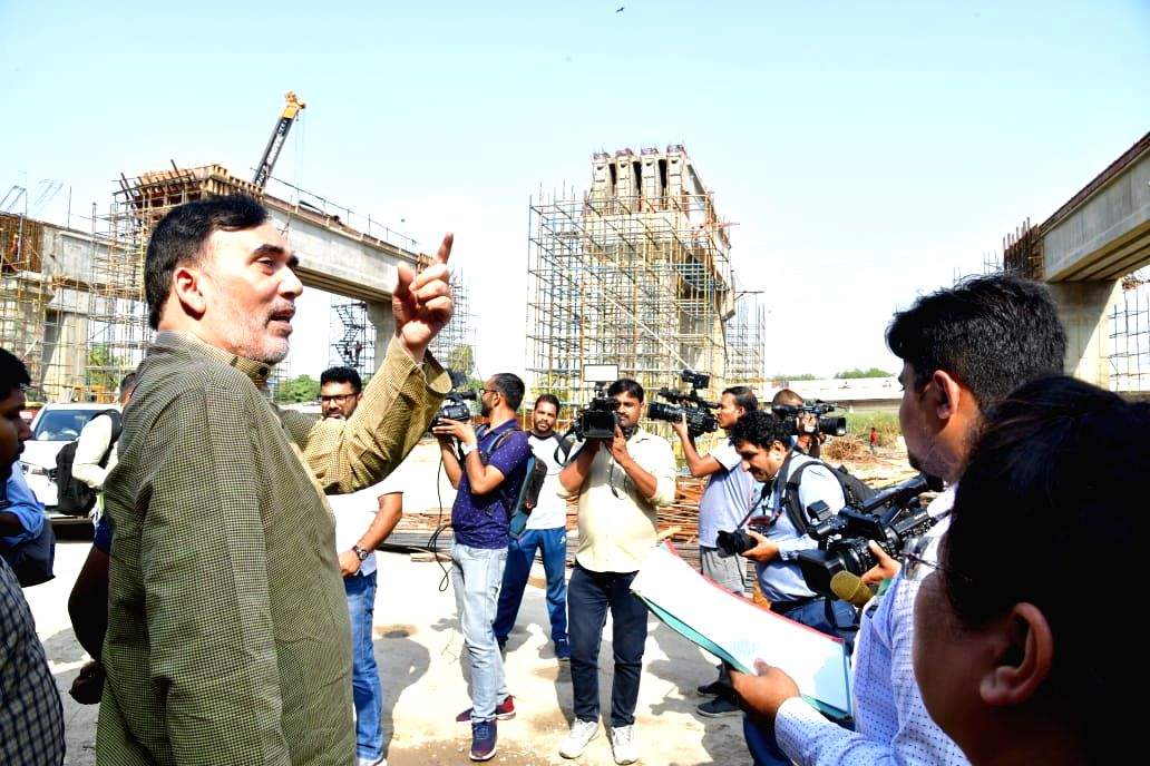 Anti-dust campaign: Gopal Rai conducts surprise inspection of RRTS project site - Vimarsana News