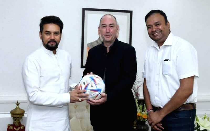 Anurag Thakur assures support for successful conduct of FIFA U17 Women's WC - Vimarsana News