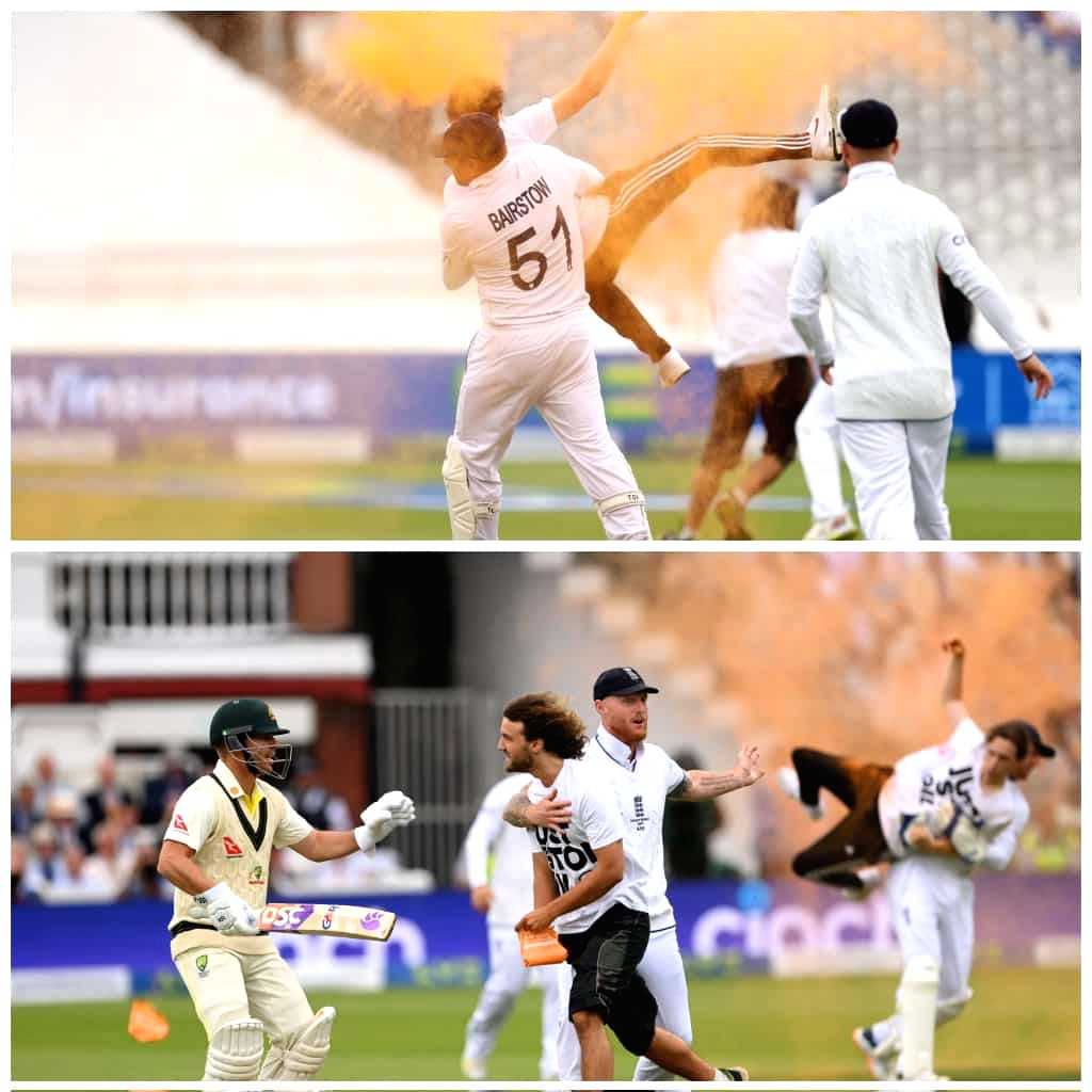 Ashes 2023: Just Stop Oil protesters interrupt proceedings of second Test at Lord's (Ld) - Vimarsana News