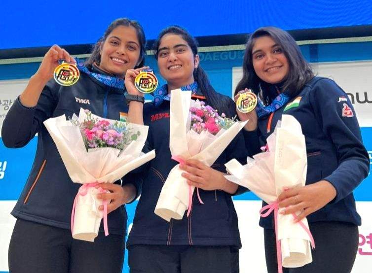 Asian Airgun Championship: India's junior women's 10m air pistol team clinches gold - Vimarsana News