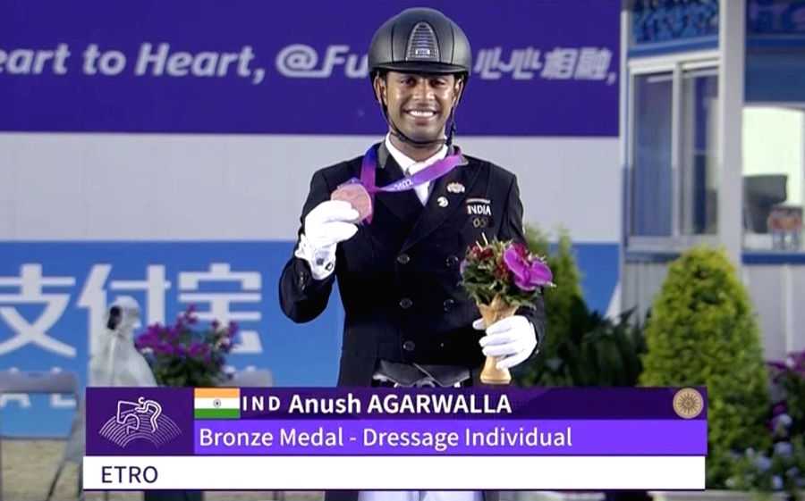 Asian Games: Anush Agarwalla wins historic bronze in Dressage Individual; Hriday Chheda gets eliminated - Vimarsana News