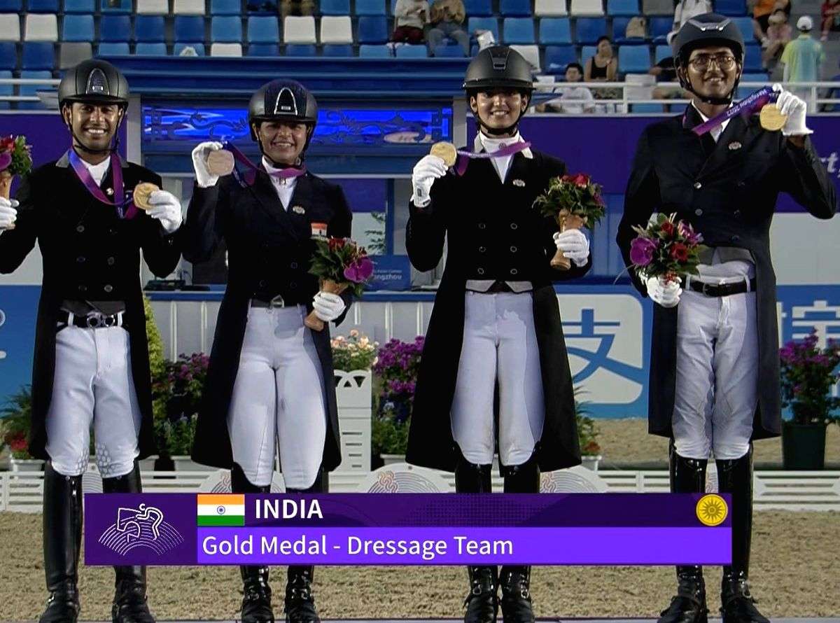 Asian Games: India make history, claim first gold medal in Team Dressage (Ld) - Vimarsana News