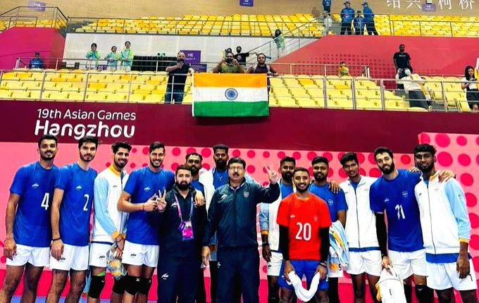 Asian Games: Indian men's volleyball team remain on course to history with 3-0 rout of Chinese Taipei - Vimarsana News