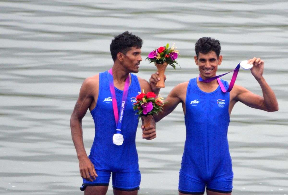 Asian Games: Rowers Arjun Lal, Arvind Singh claim silver medal in men's double sculls - Vimarsana News