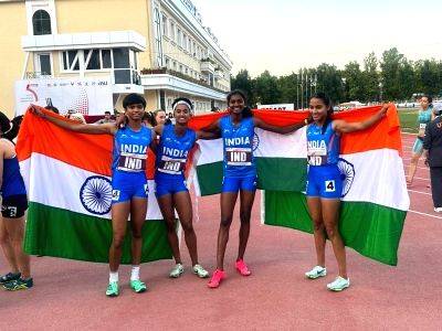 Asian U18 athletics: Girls team wins medley race; Bapi Hansda scripts history with silver in 400m - Vimarsana News