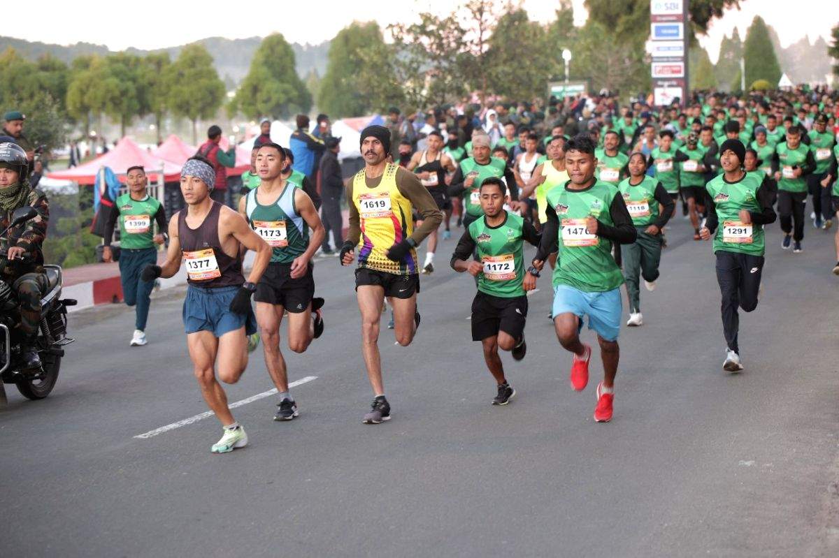 Assam Rifles organises half marathon in Shillong - Vimarsana News