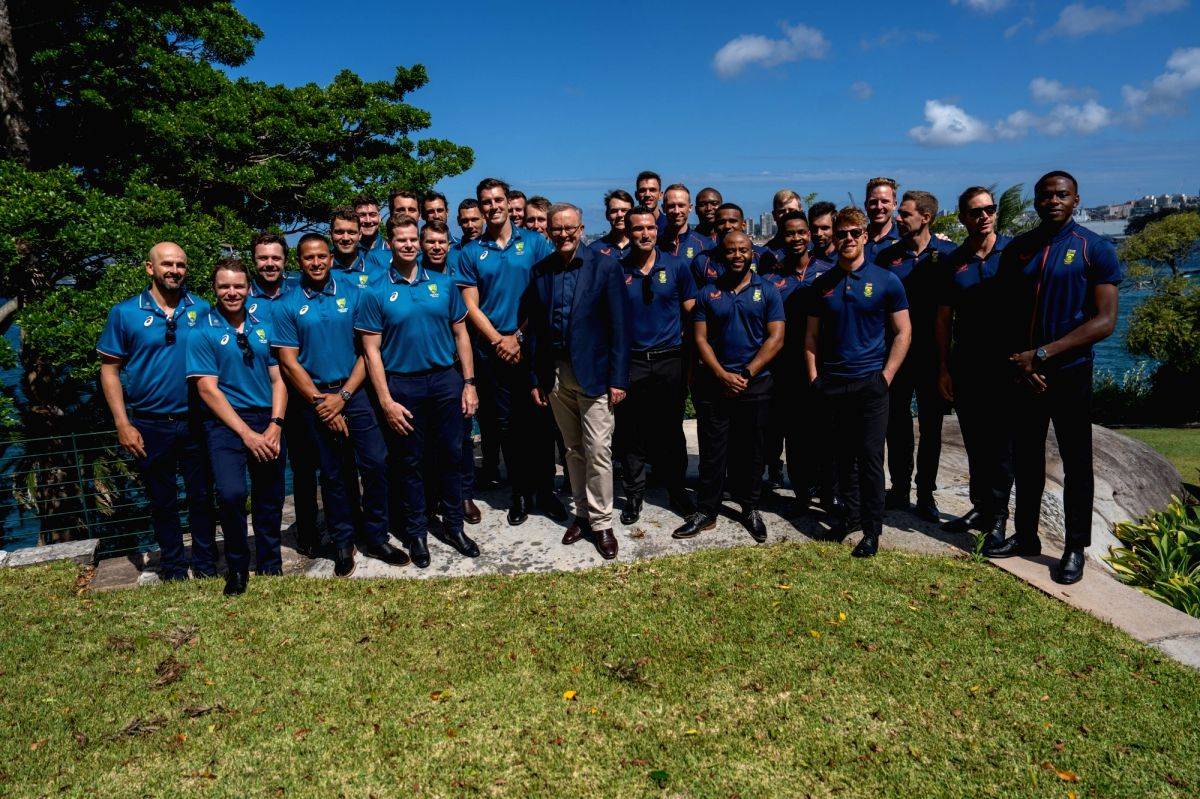 Australia, S.Africa teams hosted by PM Albanese ahead of Sydney Test - Vimarsana News