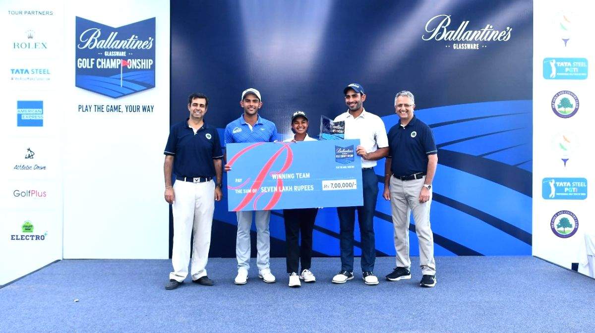 Ballantine's Golf Championship - Mixed Pro Challenge: Aadil, Ankur, Hitaashee's team crowned winners - Vimarsana News
