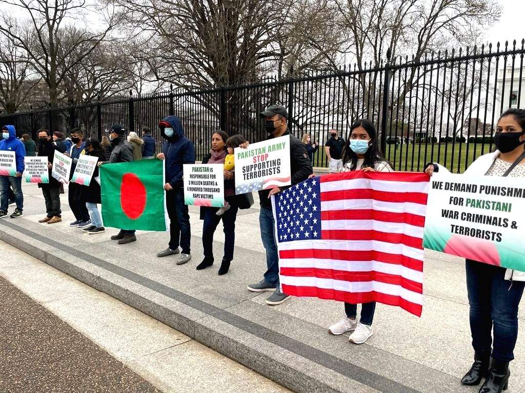 B'desh community in Washington D.C. protests for recognition of 1971 genocide - Vimarsana News