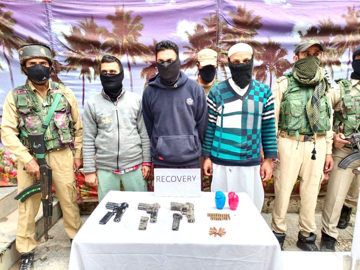 3 LeT militants, associate arrested for J&K sarpanch's murder - Vimarsana News