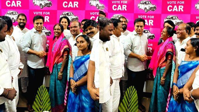 BJP woman leader denied B-form at last minute joins BRS - Vimarsana News