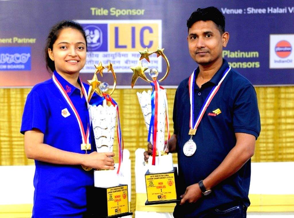 Carrom nationals: Abdul Rahman wins men's crown, Kajal Kumari takes women's title - Vimarsana News