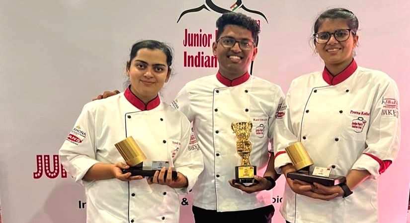 Chef Prerna Kothari and Chef Syed Sadia win the Junior Pastry Indian Cup 2023 - Vimarsana News