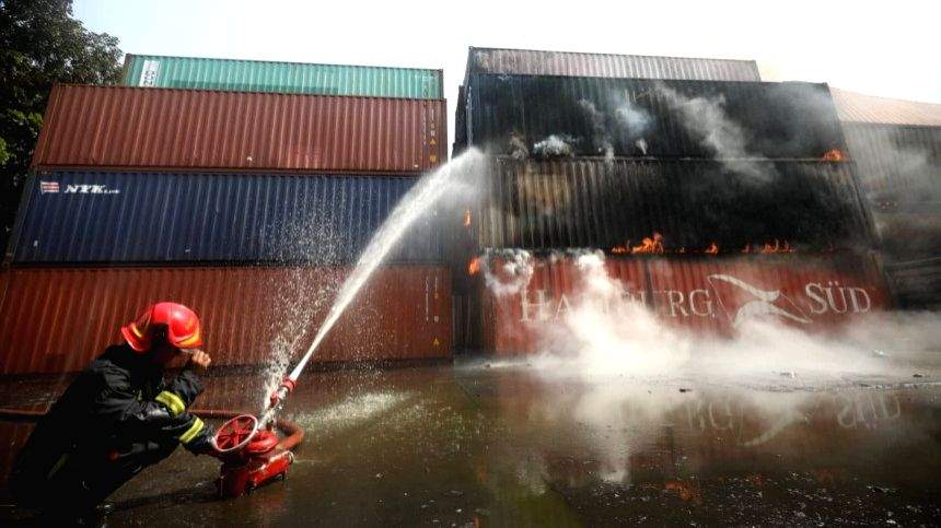 Death toll in B'desh container depot blaze rises to 49 - Vimarsana News