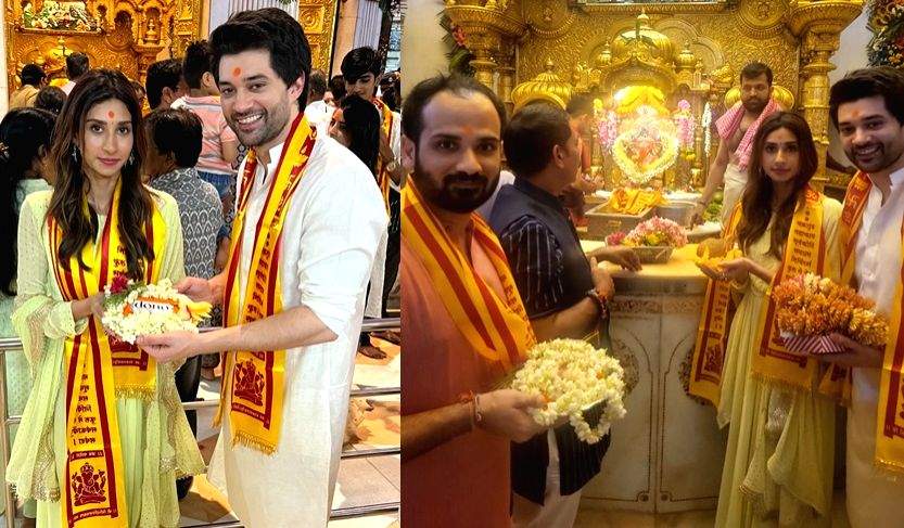 'Dono' actors Rajveer Deol, Paloma, director Avnish Barjatya seek blessings at Siddhivinayak - Vimarsana News