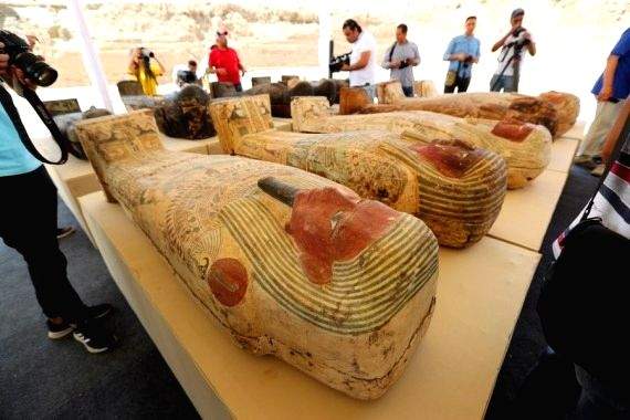 Egypt unveils discovery of 250 coffins, 150 statues in Saqqara - Vimarsana News