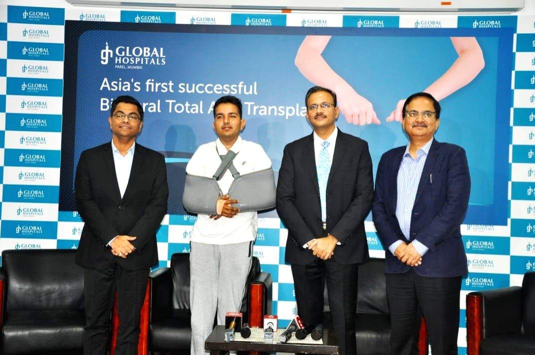 12-year handicap ends for Raj man after Asia's 1st bilateral total arm transplant - Vimarsana News