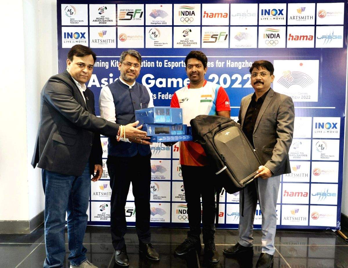 ESFI conducts special meet with IOA to present India''s Esports contingent with training kits for Asiad - Vimarsana News